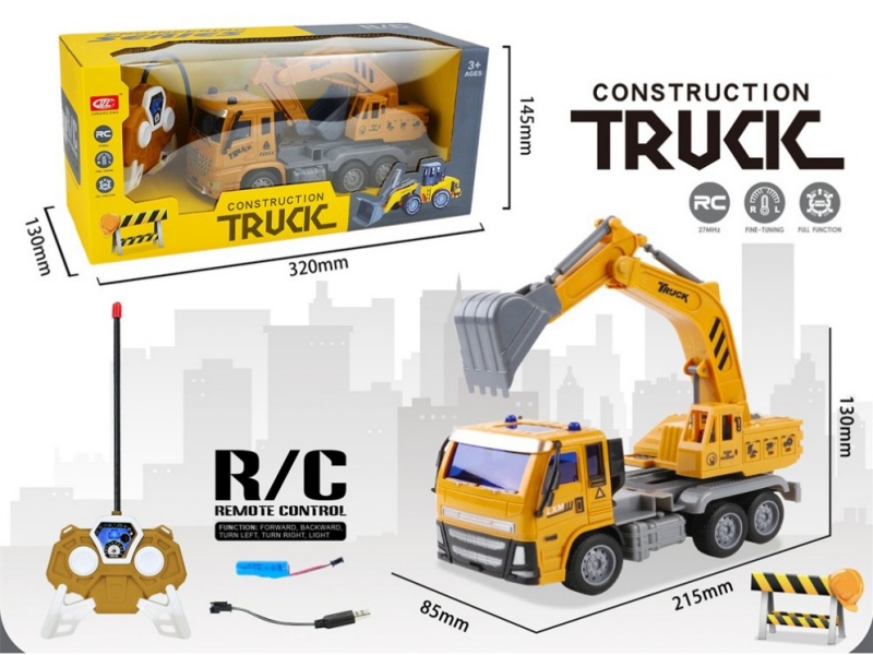 4-Channel  Remote Control  Engineering Truck