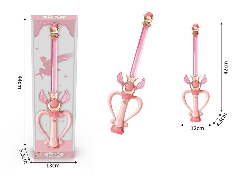 Girl's Magic Sword With Sound And Colorful Light, Music(Solid Color)