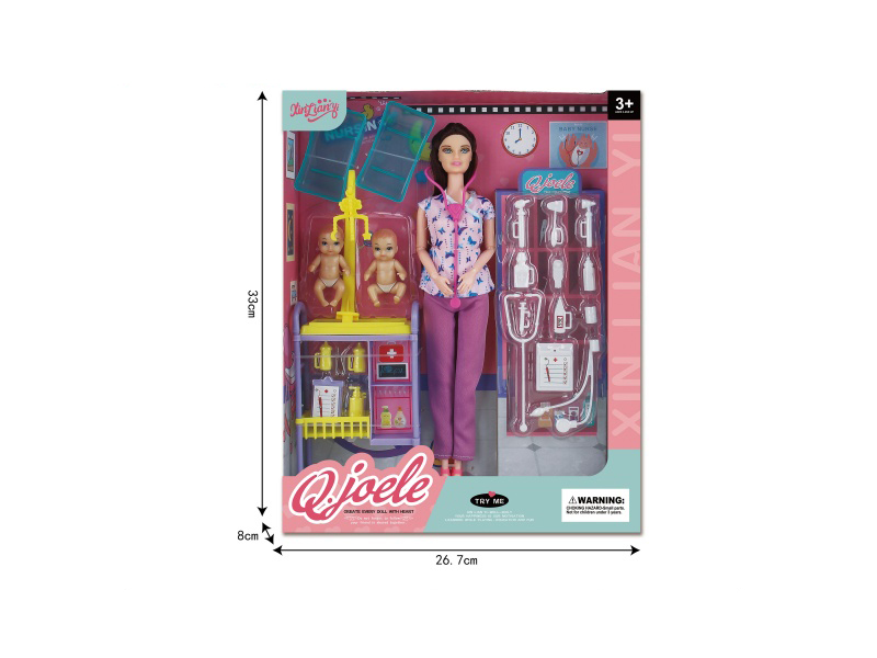 Joller 11.5-Inch Joint Doll Caregiver Set