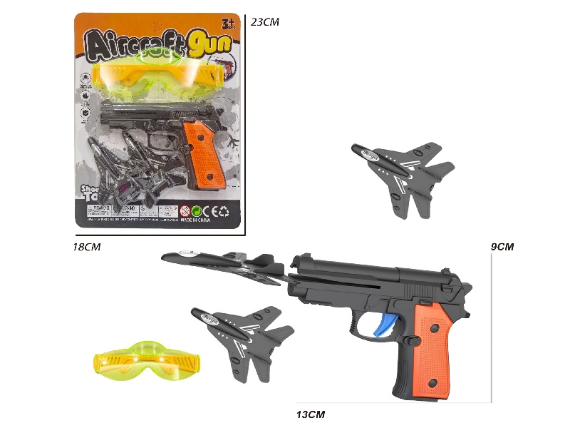 Aircraft Gun Single Gun With Glasses