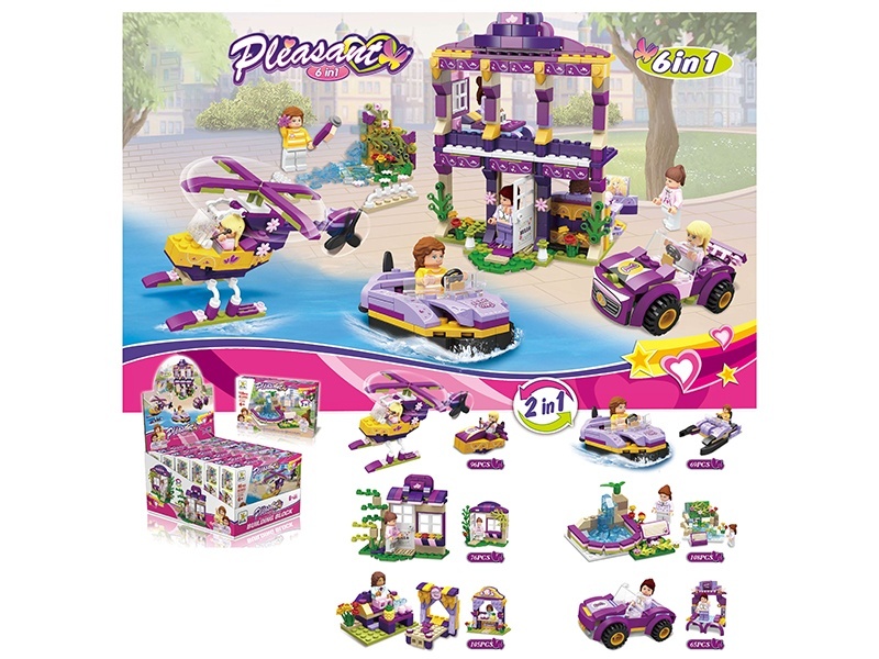The Six-In-One Girl Series Of Small Lego-Style Building Blocks
