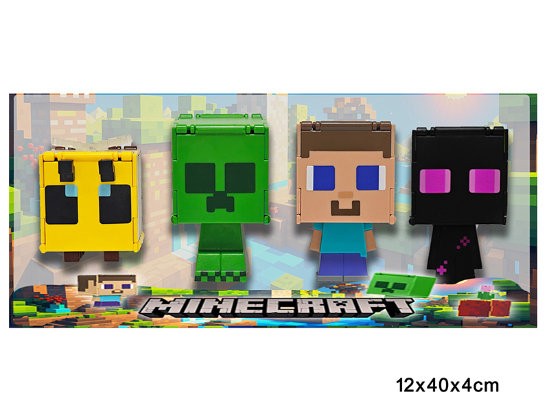 3.5-4.5" Minecraft Flip Action Figure 4pcs