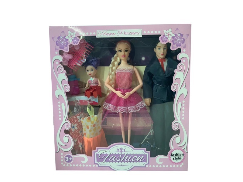 A 11.5-Inch Life-Sized Doll For A Family Of Three With Accessories And A Window Box