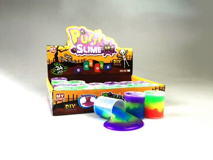 Slime Snot Paste, Fake Water, Sand Skin Paste, 3-Color Colorful Small Oil Can Slime