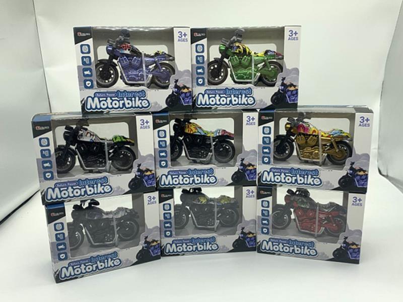 1:36 Rebound Alloy Motorcycle (1 Piece Set) (4 Colors)