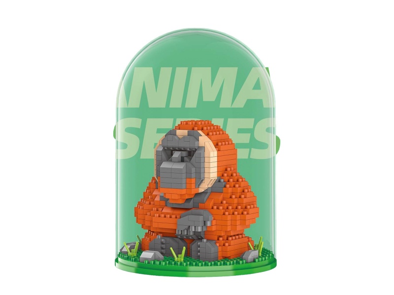 Building Blocks Red Ape (Animal)