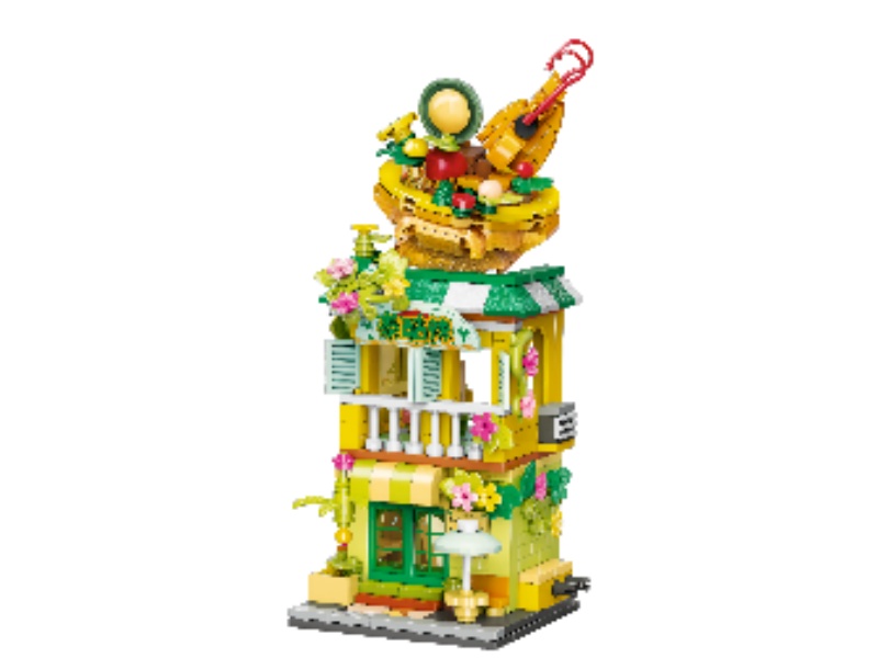 391 Pieces Of Building Blocks Create A Colorful Street Scene