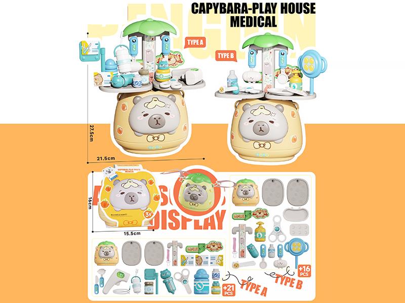 Capybara Shoulder Bag Medical Play House Toys