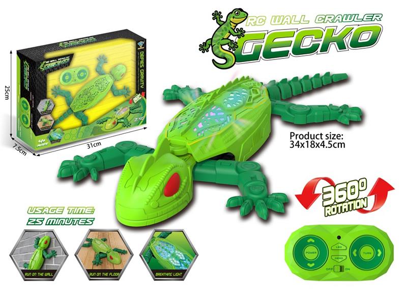 2.4G R/C Wall-Climbing Geckos With Colorful Lights
