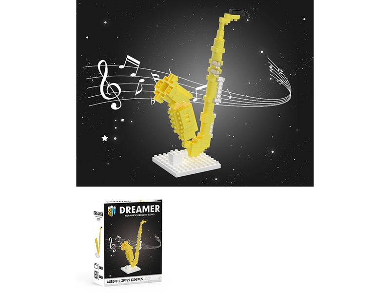Musical Instrument Series: 106 PCS Of Building Block Saxophone