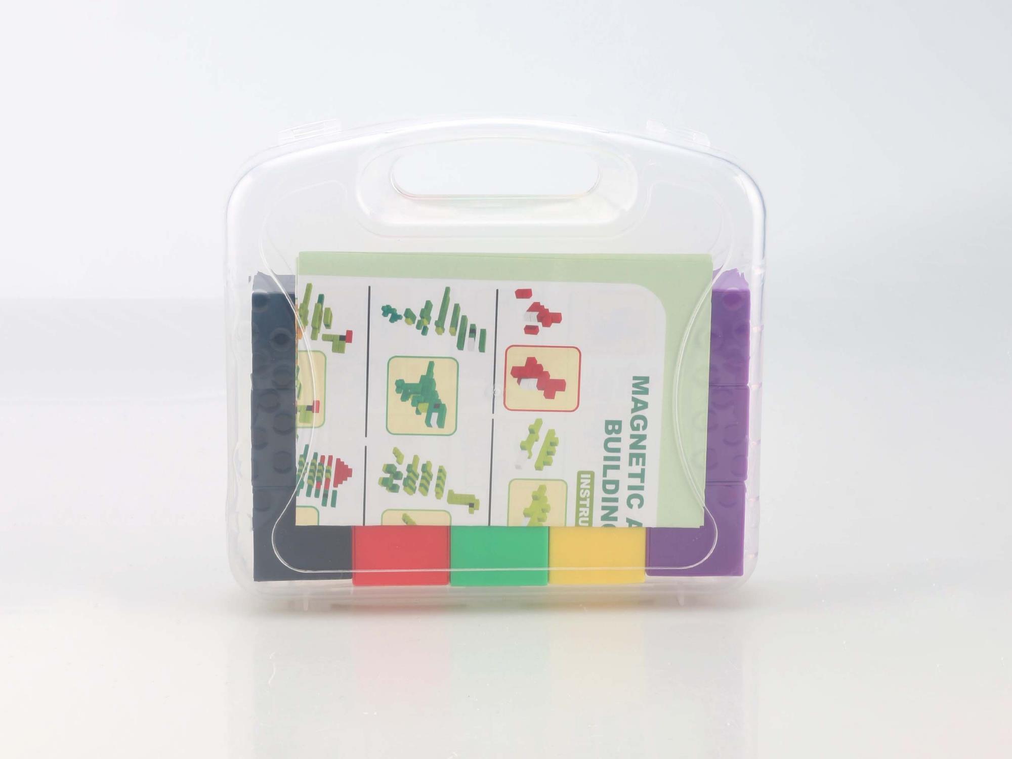 15 Pieces Of Solid-Color Magnetic Building Blocks