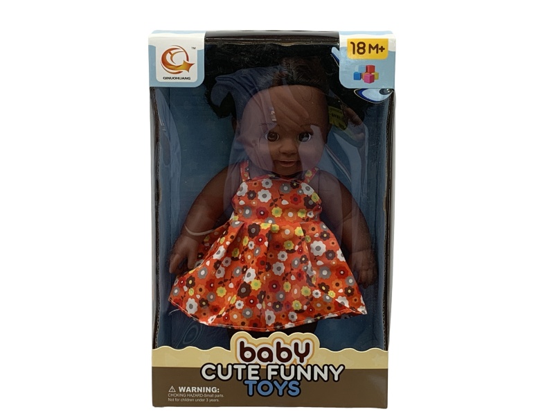 12-Inch Black Vinyl Doll With Ic