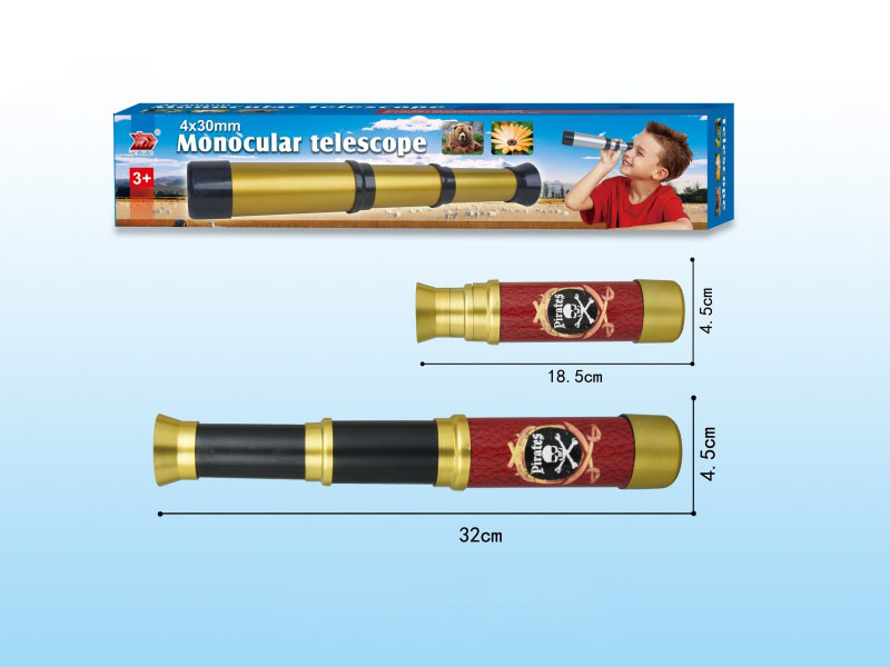 Pirate Three-Section Telescope