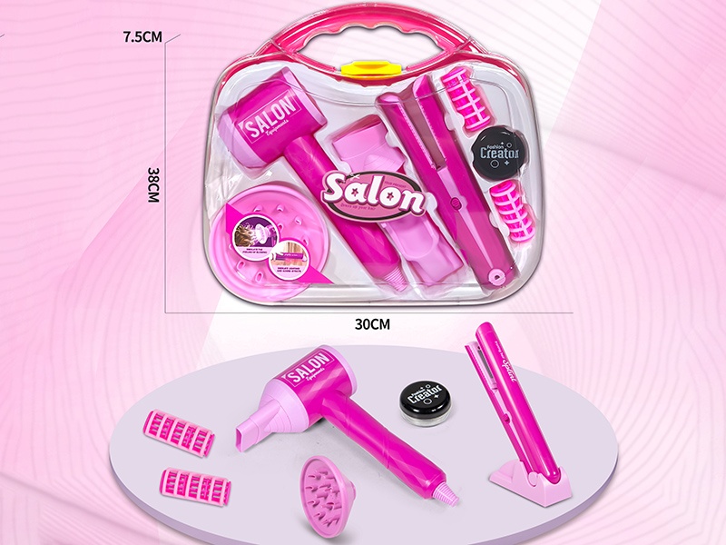 Beauty Salon Hair Dryer & Hair Straightener Set(9PCS)