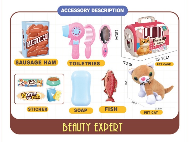 Pet Cage With Pet Cat