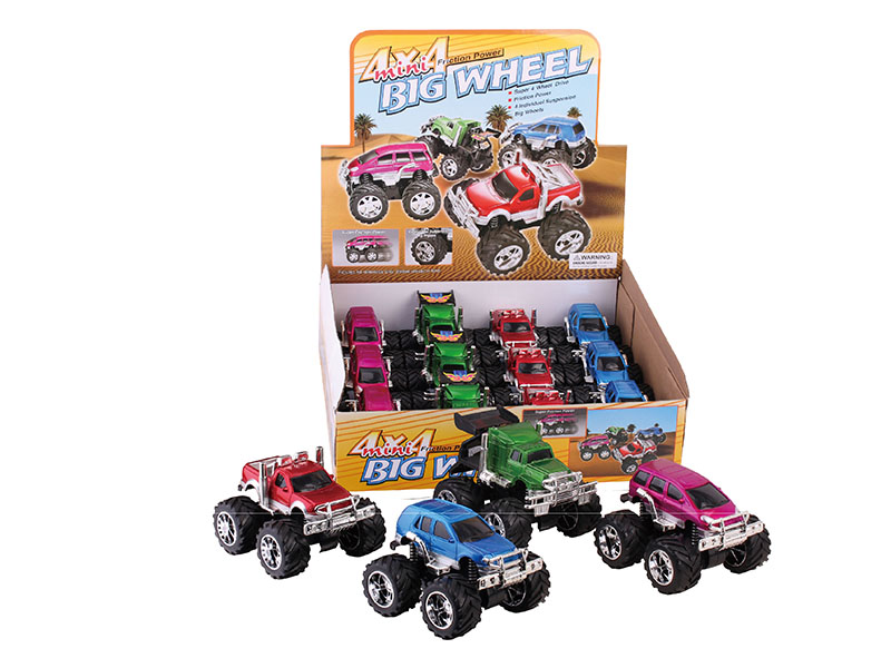 Double Friction 4WD Big Wheel Truck 12pcs/Box
