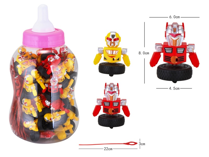 Transformers Measuring Tape Top Toy