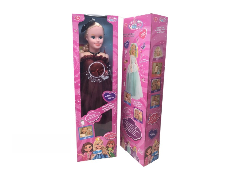80cm Fashion And Walking Doll With Music(2xAG3 Batteries)