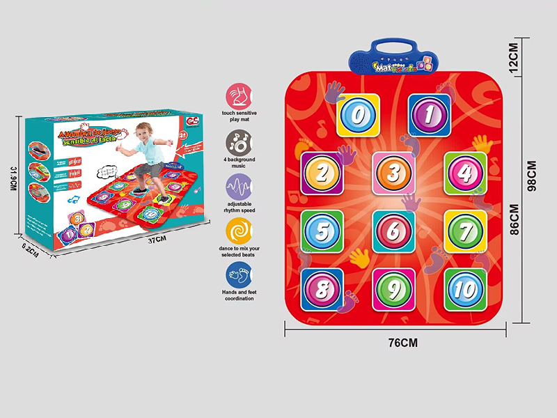 Castellano Number Dance Play Mat