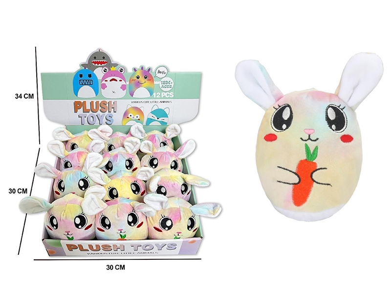 Shake It Up Plush Rabbit Soothing Toys 12pcs