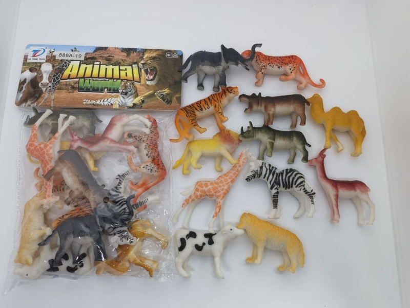 Pvc Simulation Animal 12Pcs