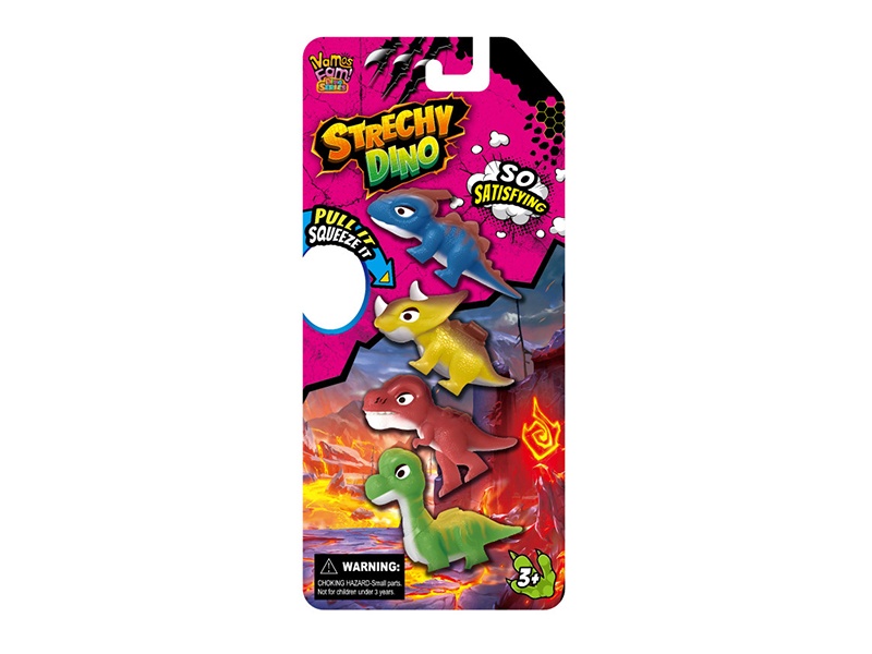 Chinese Small Dinosaur, 4 Types Of 4 Colors Random Mixed