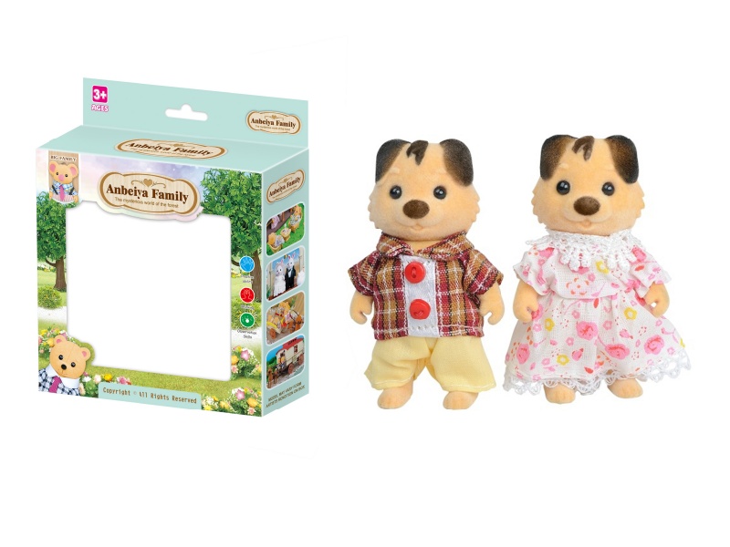 2pcs dog doll toy