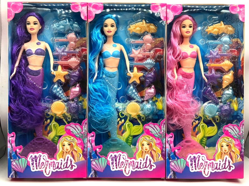 11.5-Inch Full-Body Illuminated Mermaid Princess Doll