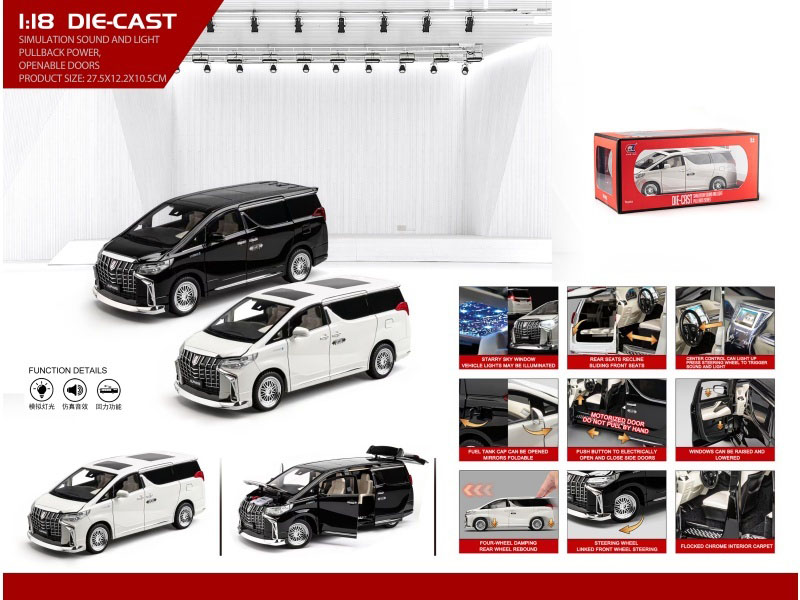 1:18 Genuine Authorized Electric Door Alphard