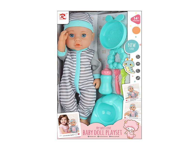 14" Baby Doll + Accessories(No IC)