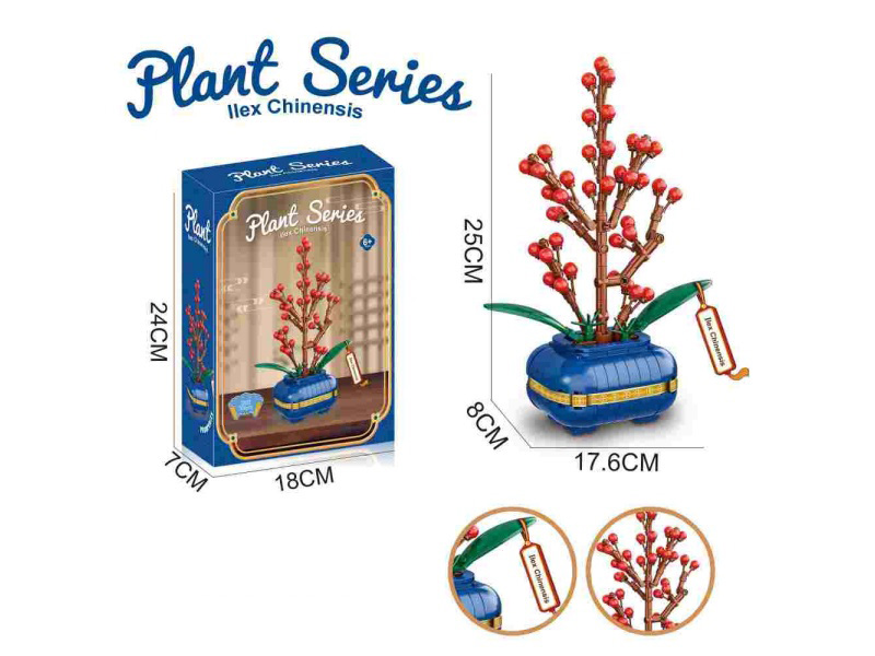 Building Blocks Wintergreen 360Pcs- Flower Series