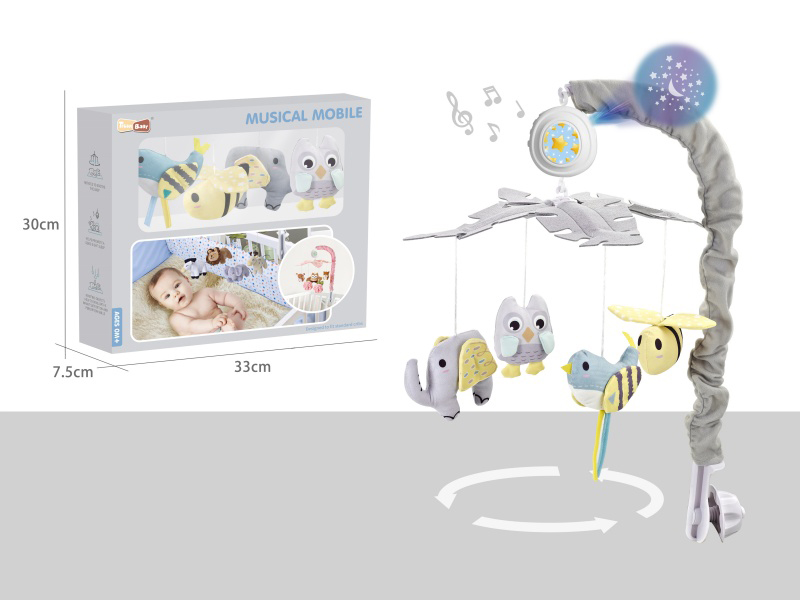 Light Projection Bedside Bell With Remote Controller