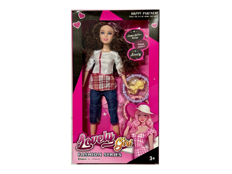 11.5" Solid Doll With Adornment Toys