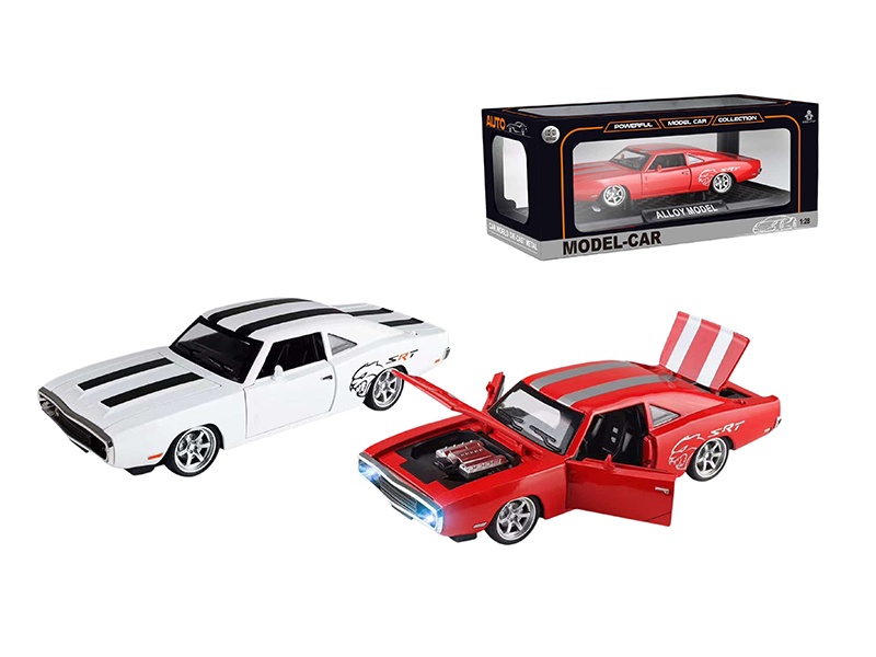 1:28 Alloy Car Model Dodge(4 Doors Can Open)