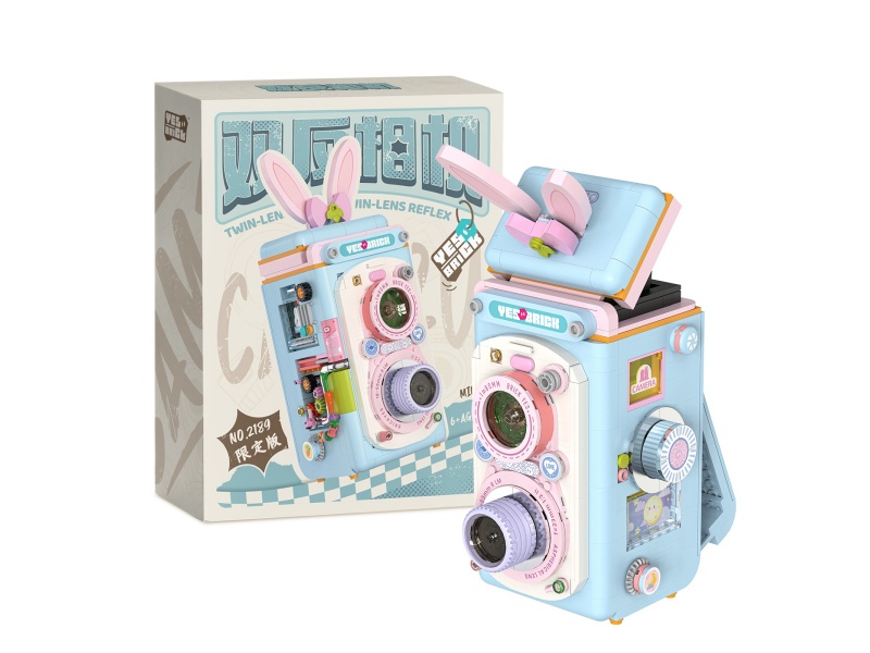 Twin-Lens Reflex Camera Revised Version Building Blocks 782PCS