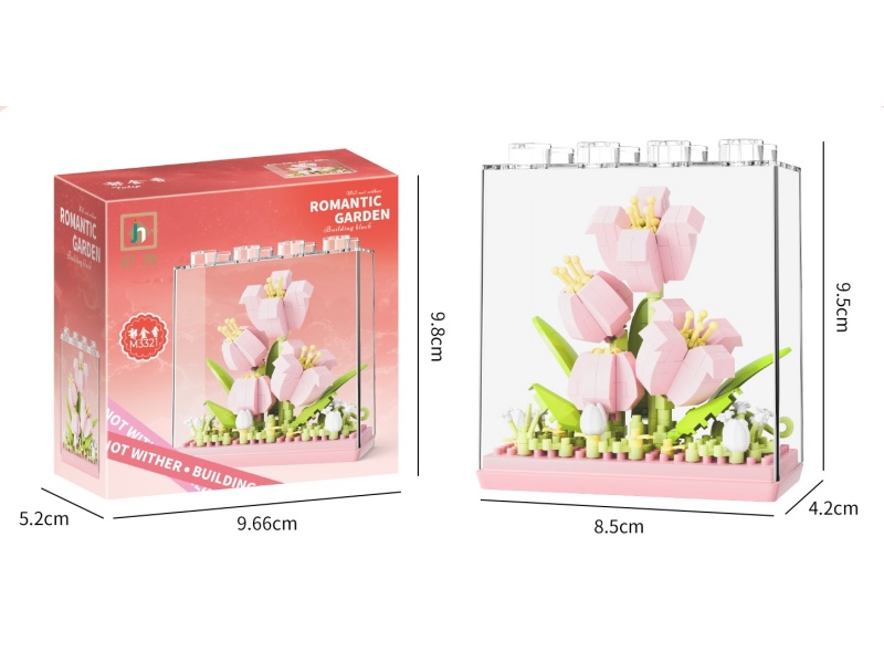 Building Blocks: 216 pcs Of Tulips