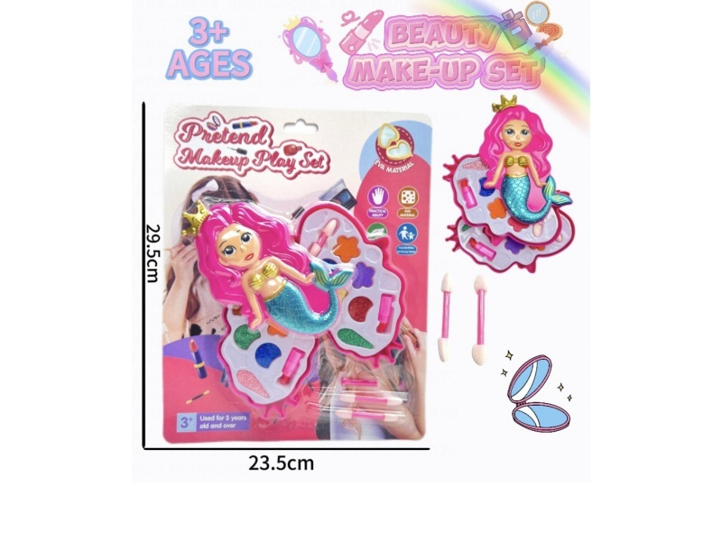 Mermaid Double-layer children's makeup toy