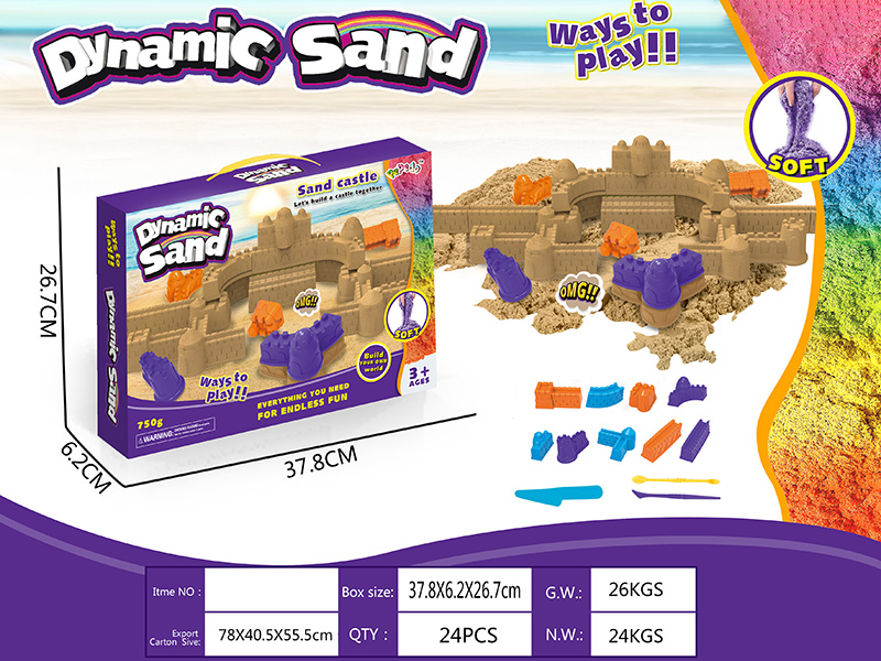 Dynamic Sand 3D Castle Sand Mold Set(750g)