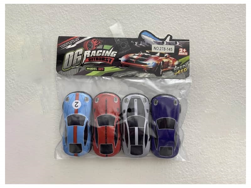 Pull Back Die-Cast Car 4Pcs