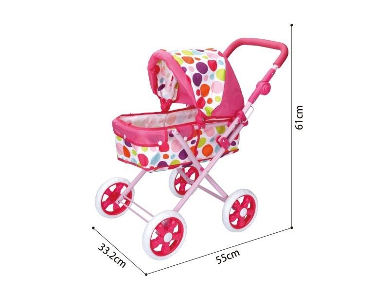 16-Tube Iron Trolley/Adjustable Handle Height