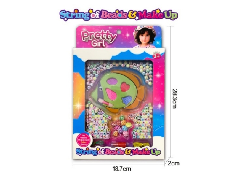 Butterfly Fish Makeup Colored Acrylic Bead Set