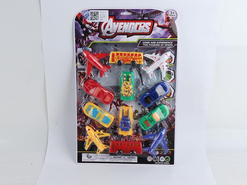 Slide Airplanes 4PCS + Slide Buses 2PCS + Slide Tanks 2PCS + Slide Cars 4PCS