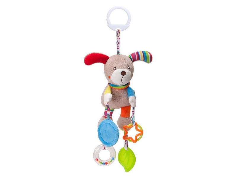 Puppy Baby Plush Wind Chime Teething Pendant