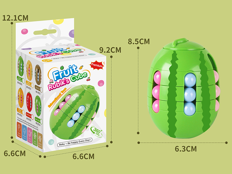Fruit Rubik's Cube - Watermelon Green