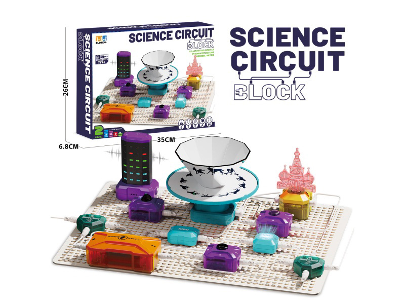 Circuit Building Blocks: Decibel Detector + Rotating Imaging Animation Machine + Light Guide Column Light Guide Room + Indicator Light
