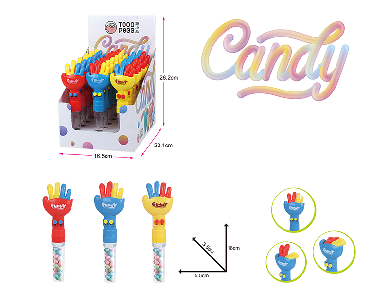 Rock Paper Scissors Candy Toys 18pcs