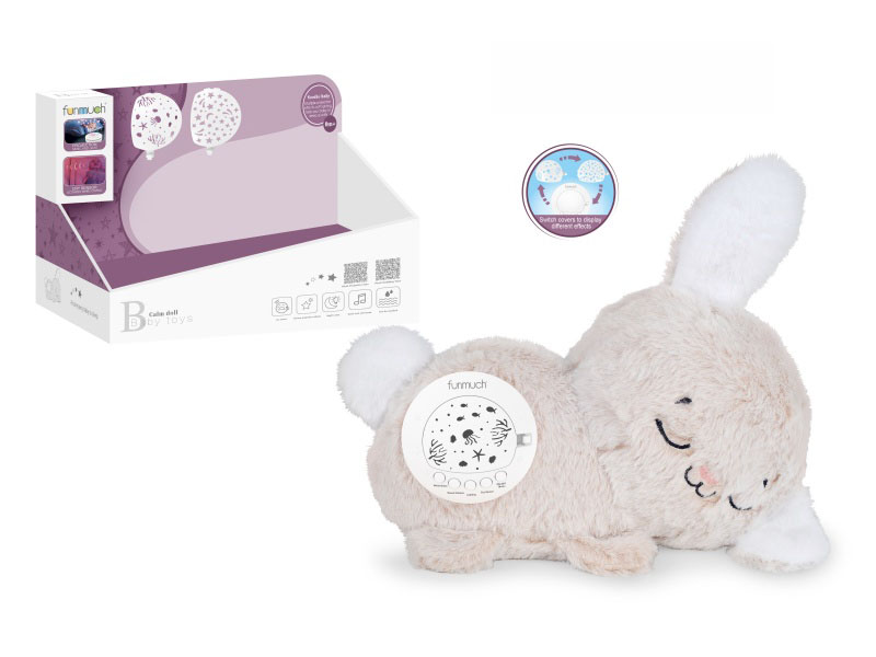 Rechargeable Ai Smart Crying Recognition Soothing Night Light & Projector (Rabbit)