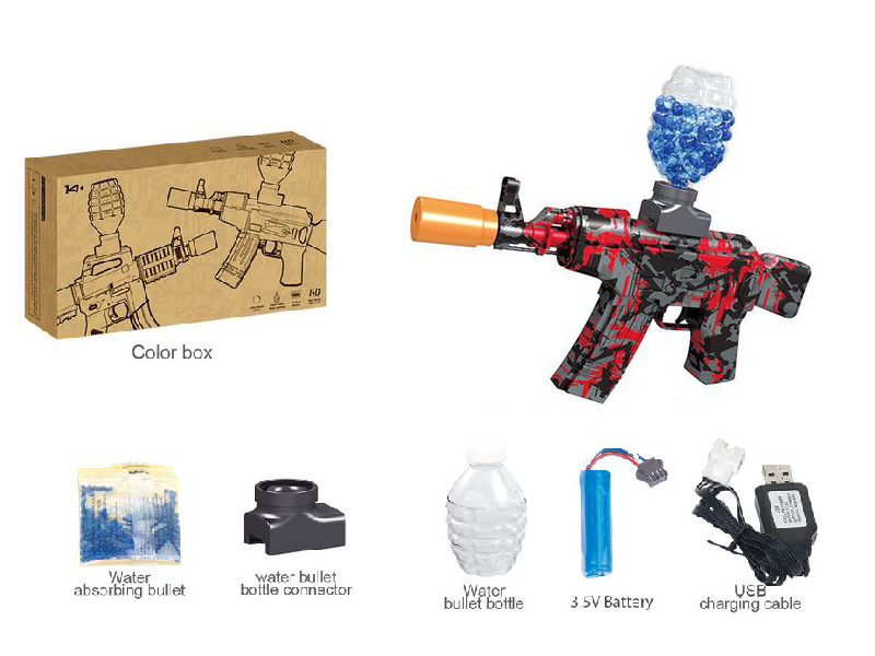 AK Water Bullet Gun With Flash Silencer