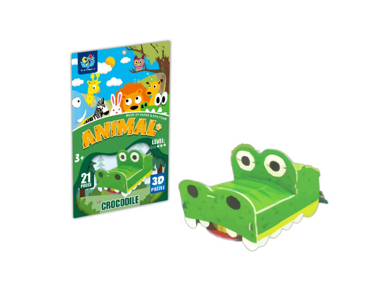 Dimensional Puzzle Crocodile