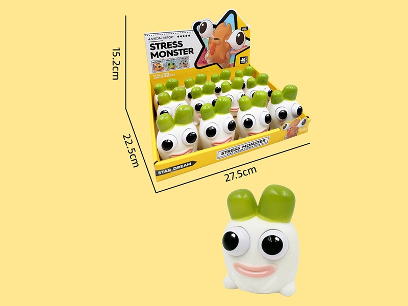 Stress Monster Squeeze Toy - Carrot